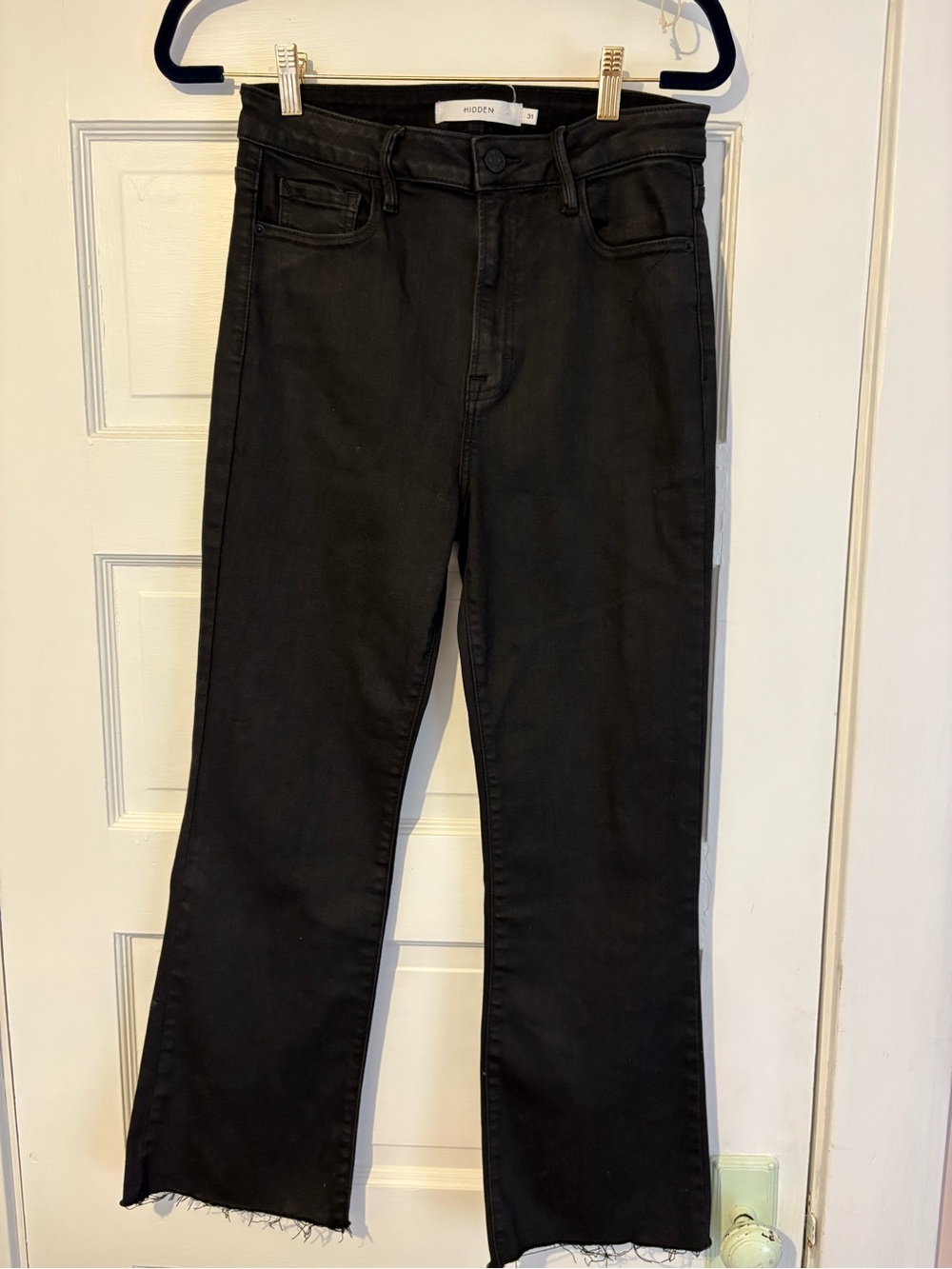 Hidden Brand -  Weekday Black High-Rise Wide Leg Jeans size 31